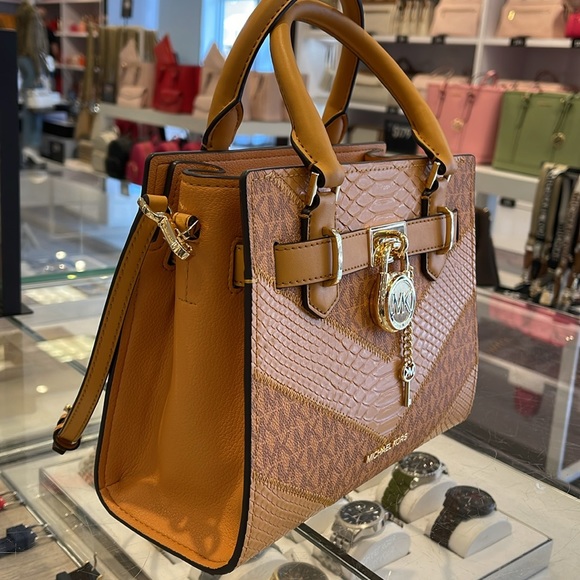 Michael Kors Hamilton Small Satchel Shoulder Crossbody Bag 
Cider Multi COLOR - Picture 4 of 16